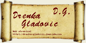 Drenka Gladović vizit kartica